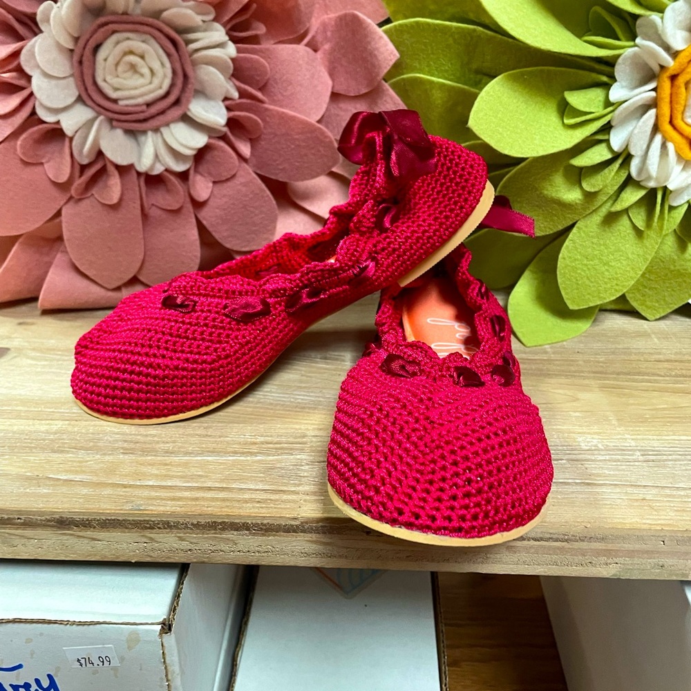 Crochet ballet flats